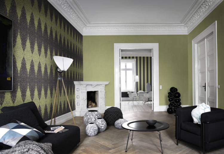 Modern wallpaper for the living room interior trends 2021 eDecorTrends