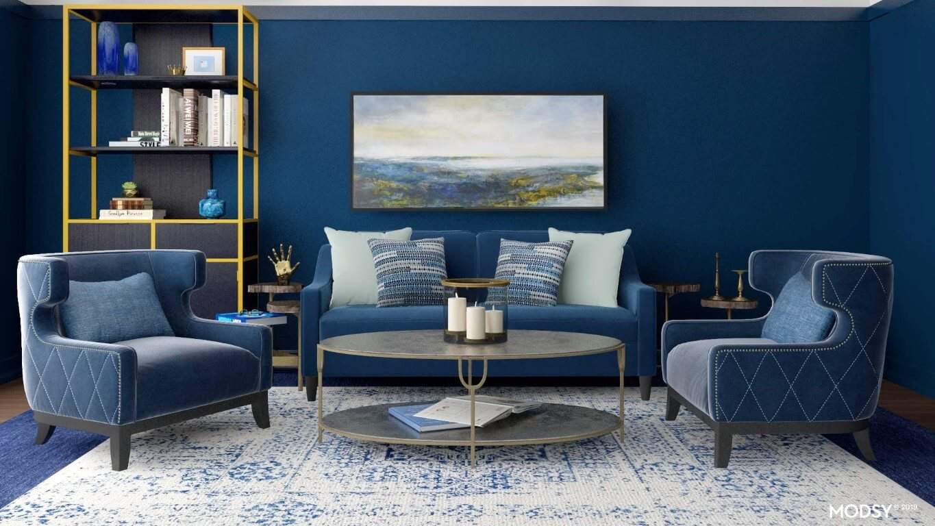 Monochromatic Interior Design Trends To Create An Amazing Ambiance   Monochromatic Interior Design Blue Color Tone 