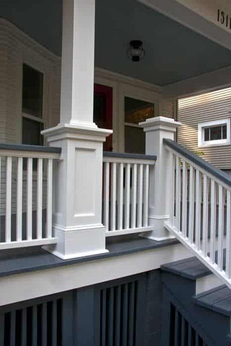 Creative & Beautiful Front Porch Railing Ideas