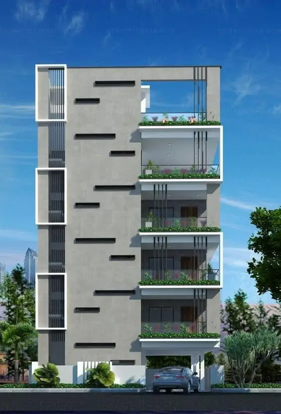 Condo apartment exterior design