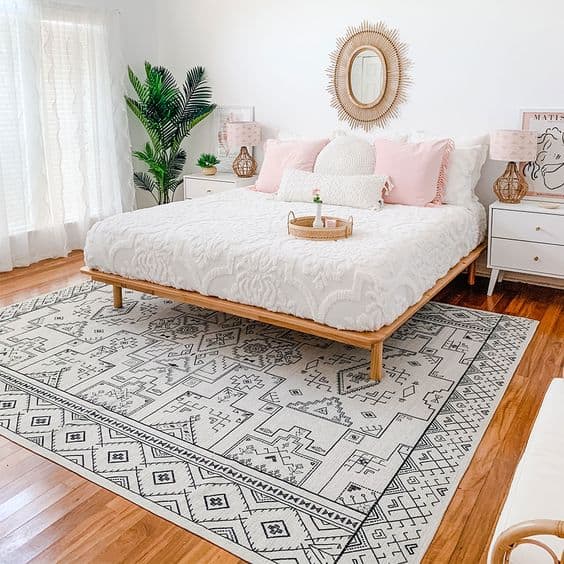 The Right Rug Size for Queen Bed – eDecorTrends