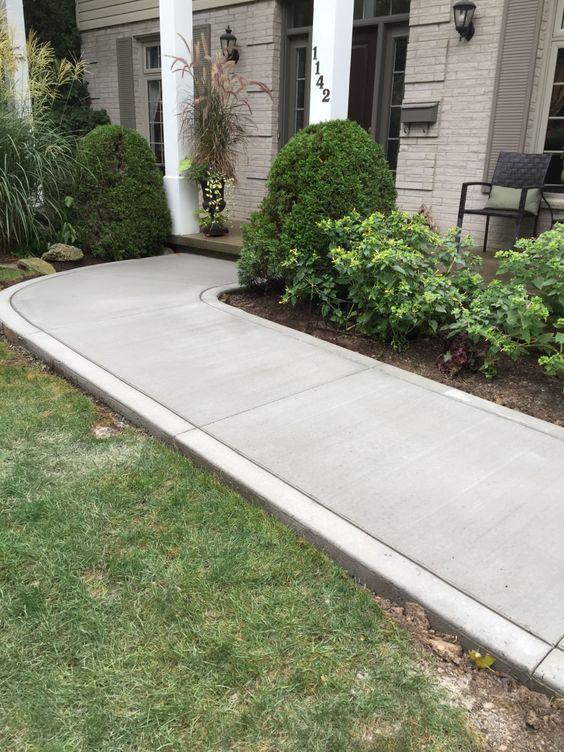 smooth concrete pathway