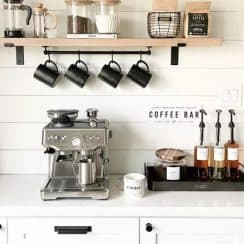 Functional Coffee Station Ideas for Kitchen Counter