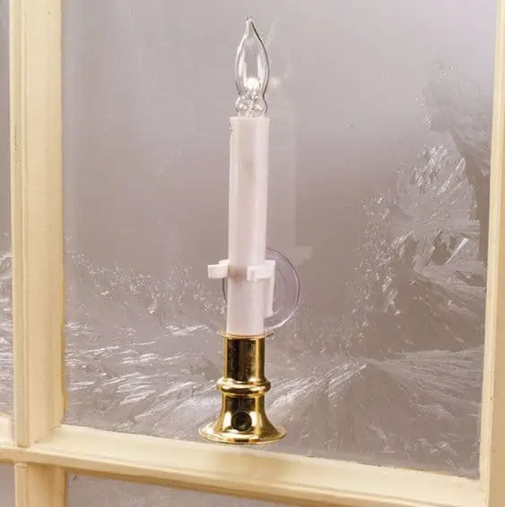 Taper Candle Holder for Decorative and Colored Bulb