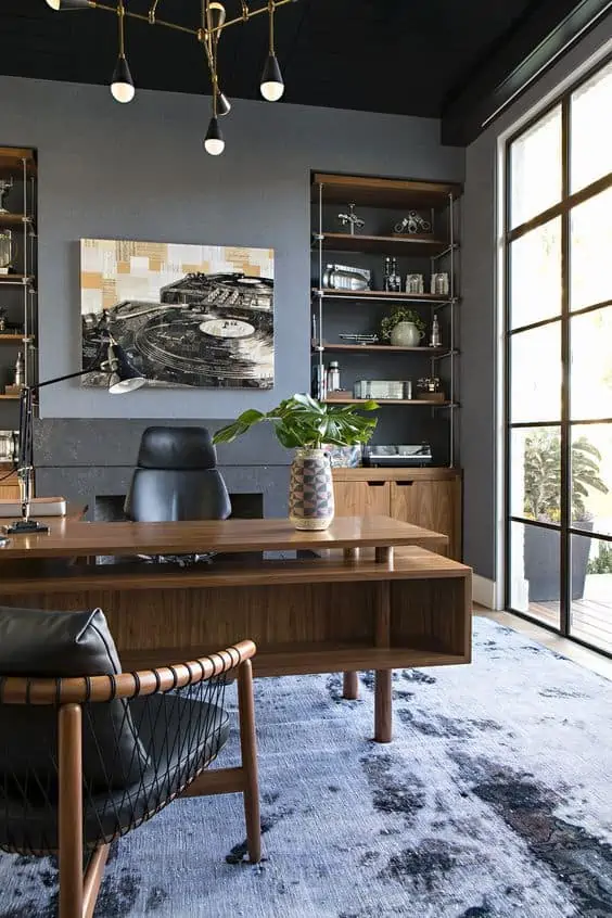 Less white feng shui office